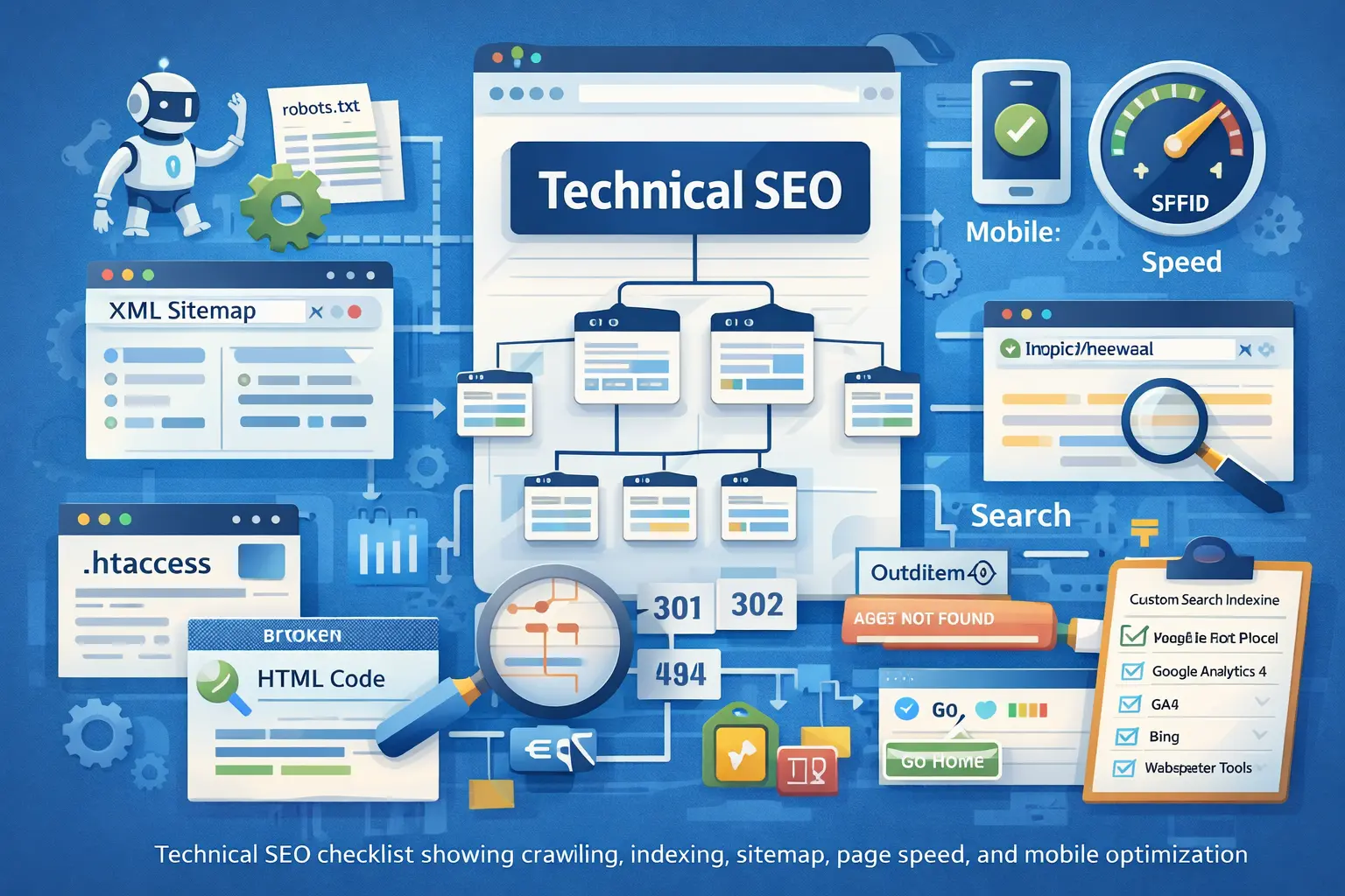Technical SEO Checklist Illustration
